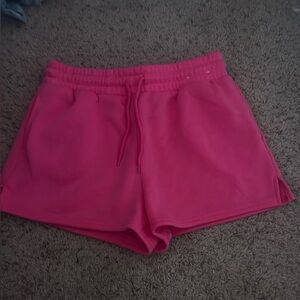 Pink breathable sweat shorts